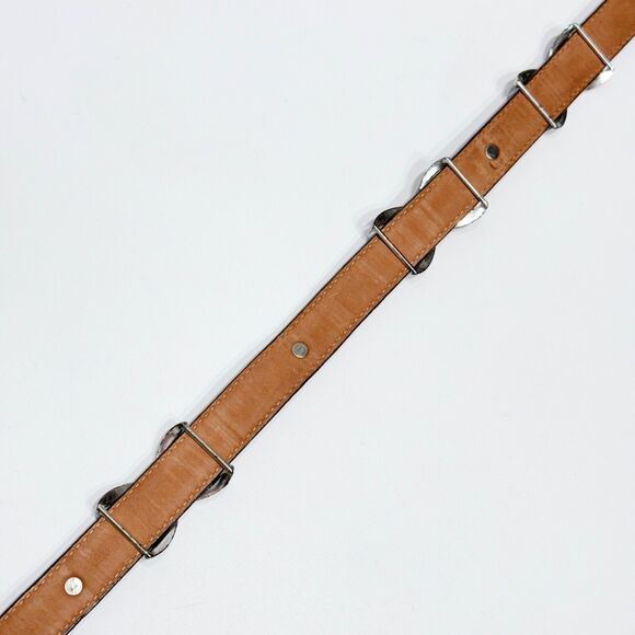 Brighton Silver Buckle Dark Brown Leather Western Belt Women's M (30) - Picture 13 of 16